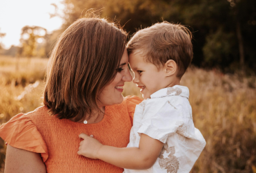 Tiffany a grateful patient with son Austin