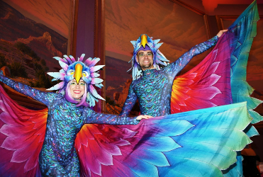 Saints Ball 2025 Samba dancers in costume