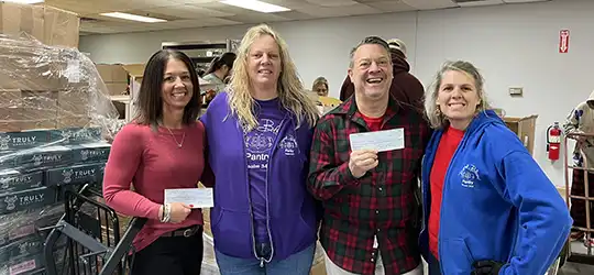 foundation supporting food pantry through donations