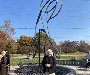 Sr. Clarette at the healing garden