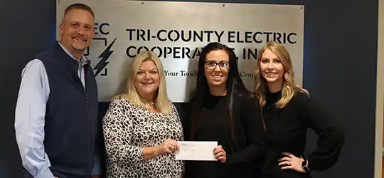 SSM Health Good Samaritan Foundation receives $5,200 from Tri-County Electric Cooperative, Inc. to support cancer care
